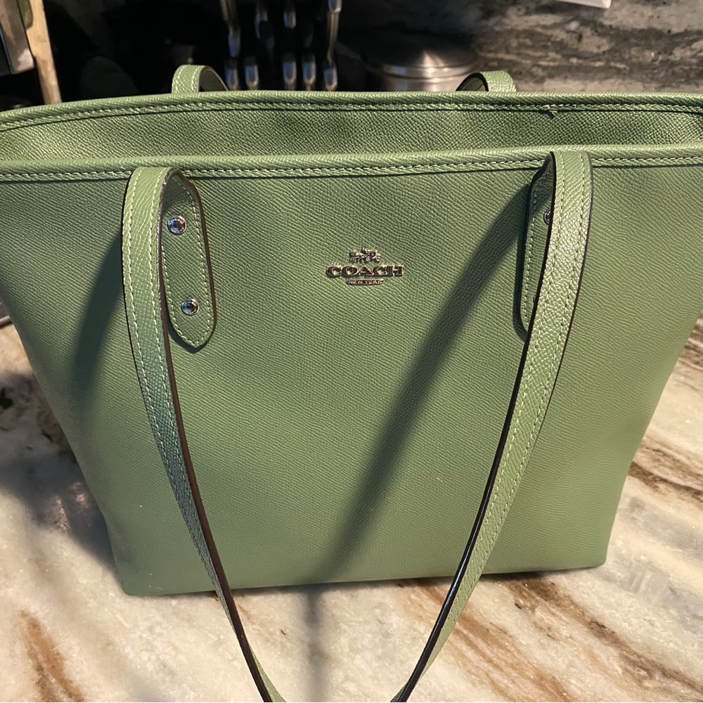 Coach Sage Green Tote Purse